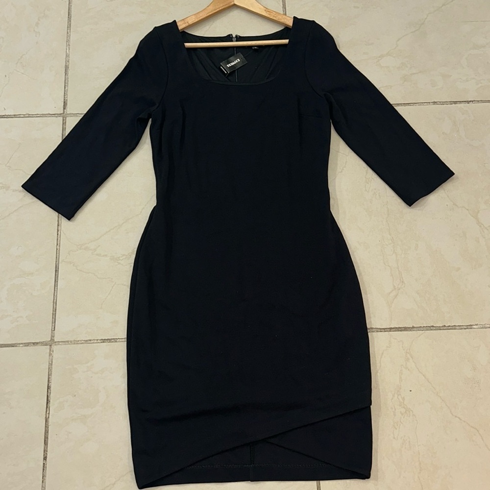 Express black midi‎ dress Sz. M - Picture 6 of 11